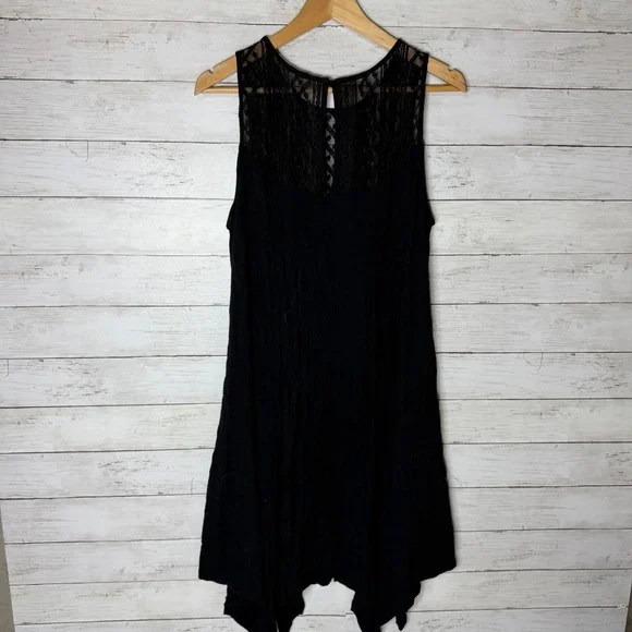 Torrid Suze 1 1X Black Midi Stretch Rayon Trapeze Dress - Picture 5 of 5